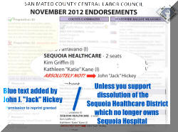 Labor Negative endorsement